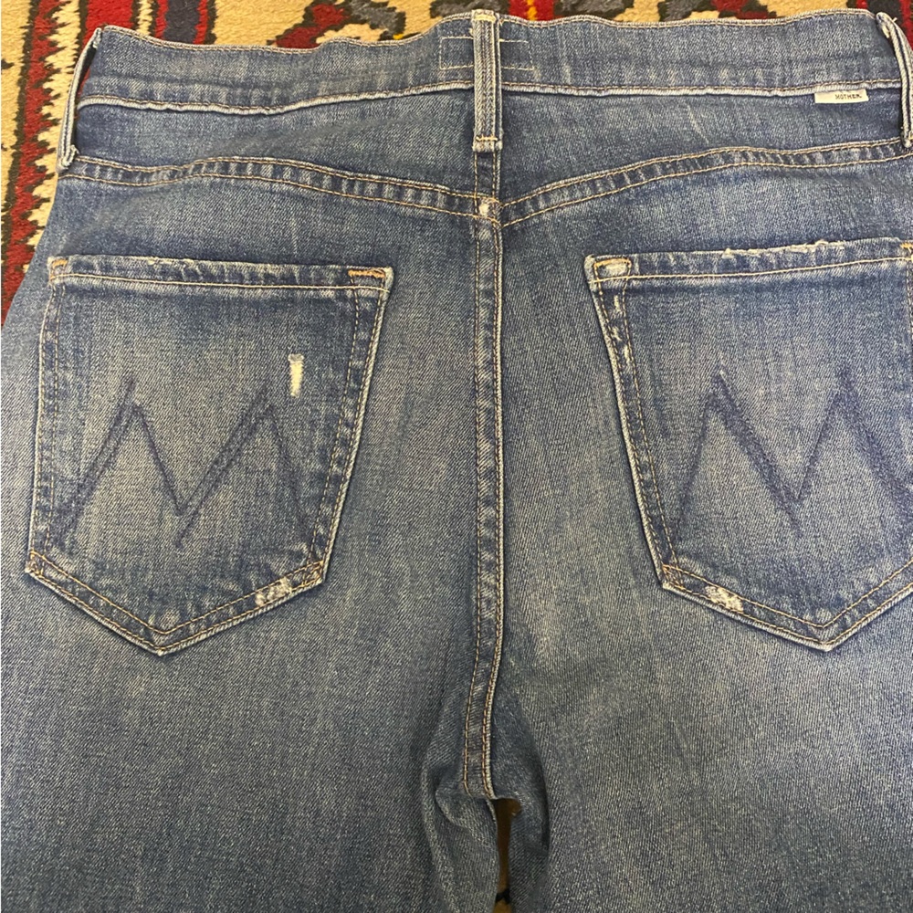 MOTHER Blue Flare & Wide Leg Jeans - Picture 11 of 13
